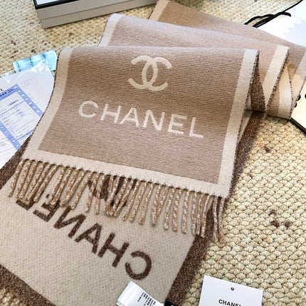 CHANEL 26S SCARF 185 IN WOOL 509284