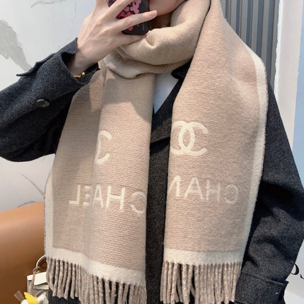CHANEL 26S SCARF 185 IN WOOL 509284