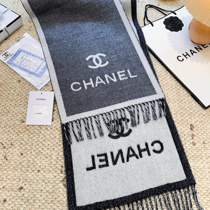 CHANEL 26S SCARF 185 IN WOOL 509285