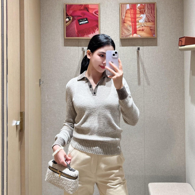 LP 26S CASHMERE POLO SWEATER 570