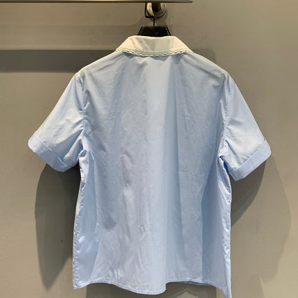 MIUMIU 26S PREPPY SHORT SLEEVE SHIRT 983
