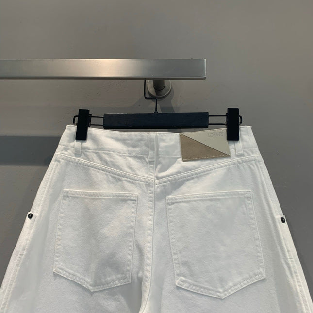 LOEWE 26S CURVED-LEG CARGO PANTS 549