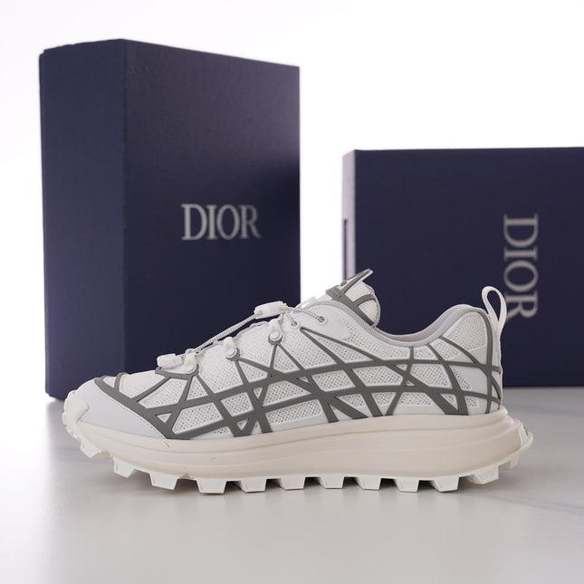 CD B31 SNEAKER WHITE AND GRAY MESH FABRIC