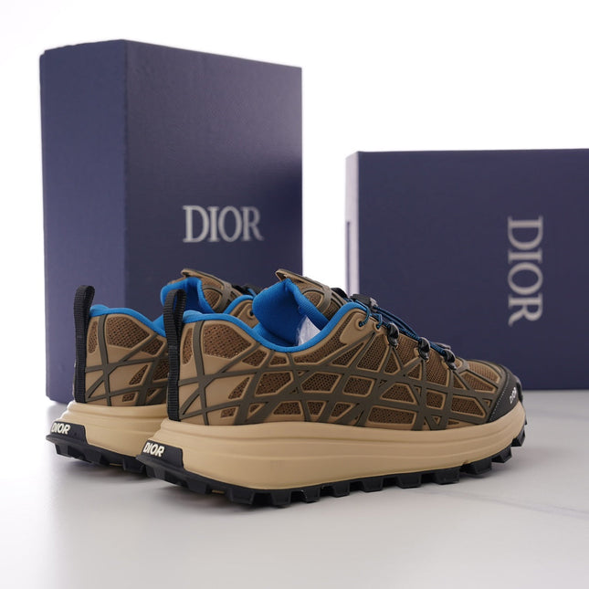 CD B31 SNEAKER BROWN AND BLUE MESH FABRIC