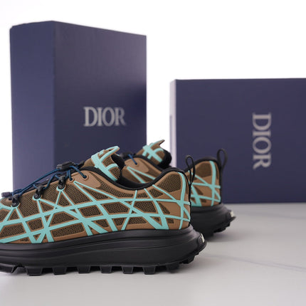CD B31 SNEAKER BROWN AND MINT MESH FABRIC