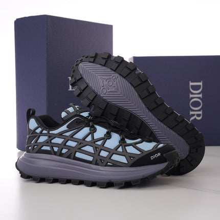 CD B31 SNEAKER BLACK AND CERULEAN MESH FABRIC