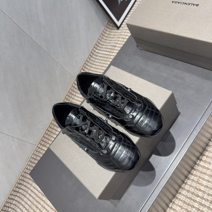 BALENCIAGA 25S SNEAKER IN BLACK CALFSKIN