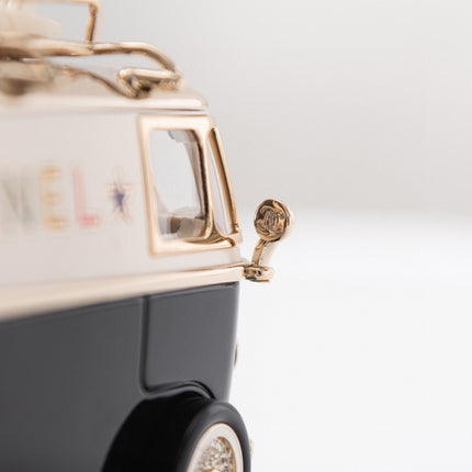 CHANEL 26S VAN SHAPED SHOULDER BAG MINI 16 IN BLACK AND GOLD BRASS GOLD HARDWARE