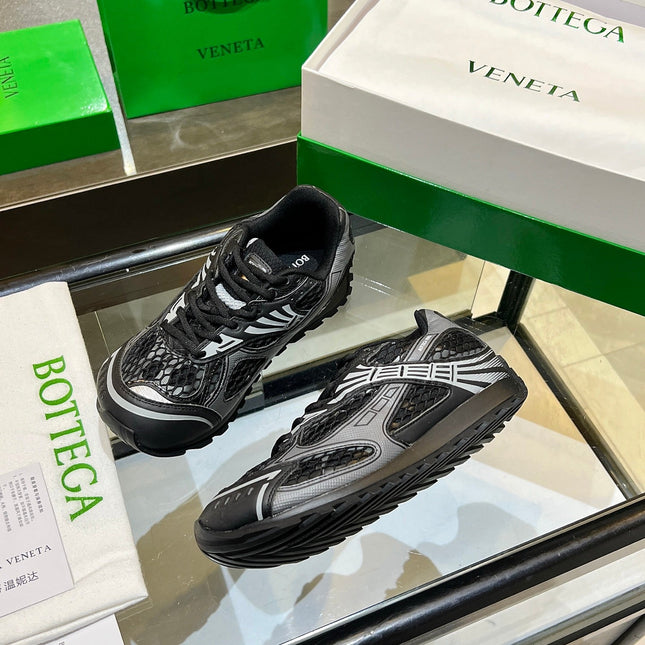 BOTTEGA VENETA 26S ORBIT SNEAKERS IN BLACK TECHNICAL MESH