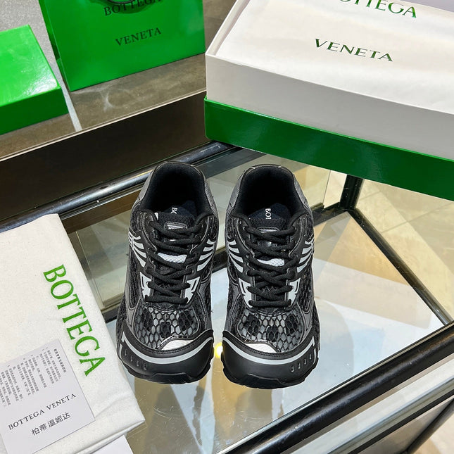 BOTTEGA VENETA 26S ORBIT SNEAKERS IN BLACK TECHNICAL MESH