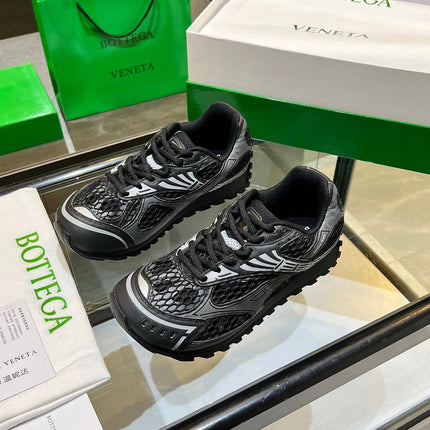BOTTEGA VENETA 26S ORBIT SNEAKERS IN BLACK TECHNICAL MESH