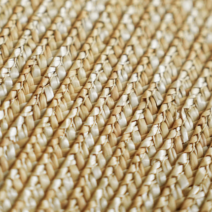 CHANEL 26S CLASSIC FLAP MEDIUM 23 IN NATURAL RAFFIA AND YELLOW CALFSKIN GOLD HARDWARE