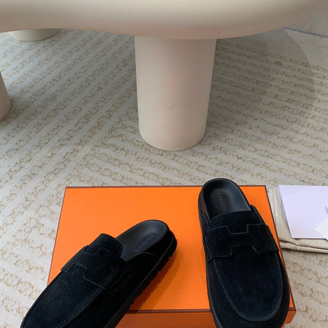 G0 MULE BLACK SUEDE