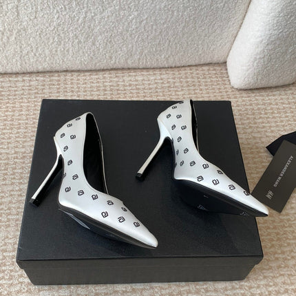 DELPHINE CRYSTAL-EMBELLISHED WHITE SILK PUMPS