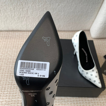 DELPHINE CRYSTAL-EMBELLISHED WHITE SILK PUMPS