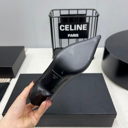 HIGH HEEL 85 MM IN BLACK CALFSKIN