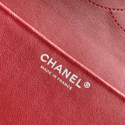 CHANEL 26S SOUPLISSIMO MAXI FLAP 39 IN BROWN GRAINED CALFSKIN SILVER HARDWARE