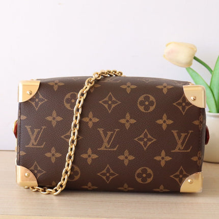 LV 26S SPEEDY TRUNK 20 IN BROWN MONOGRAM CANVAS