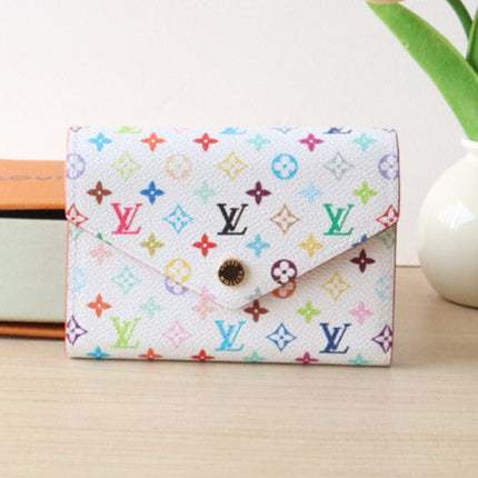 ROSALIE ZIPPY 12 IN WHITE MIX COLORFUL CALFSKIN