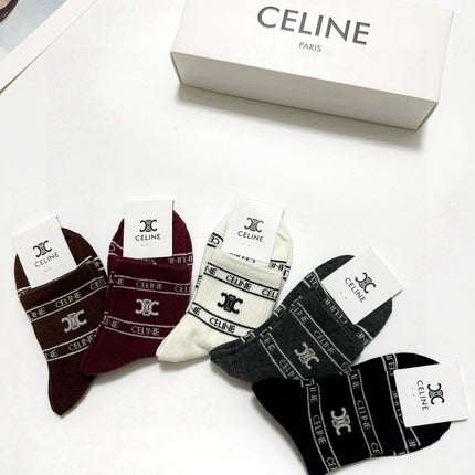 CELINE 26S ANKLE SOCKS 544089 (1 BOX)