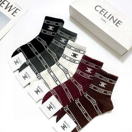CELINE 26S ANKLE SOCKS 544089 (1 BOX)