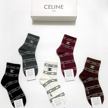 CELINE 26S ANKLE SOCKS 544089 (1 BOX)