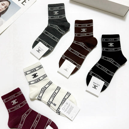 CELINE 26S ANKLE SOCKS 544089 (1 BOX)
