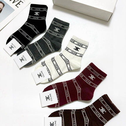 CELINE 26S ANKLE SOCKS 544089 (1 BOX)