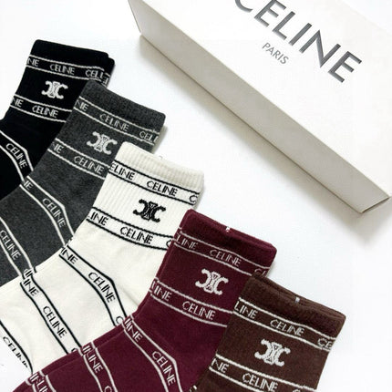 CELINE 26S ANKLE SOCKS 544089 (1 BOX)