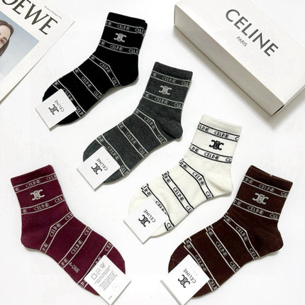 CELINE 26S ANKLE SOCKS 544089 (1 BOX)