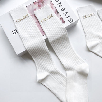 CELINE 26S CREW SOCKS 121818 (1 BOX)