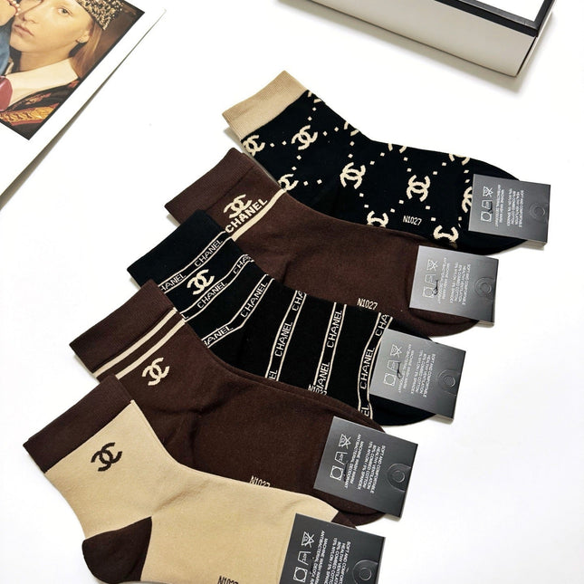 CHANEL 26S ANKLE SOCKS 405370 (1 BOX)