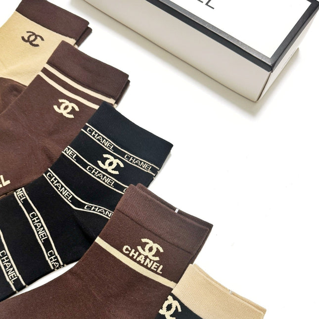 CHANEL 26S ANKLE SOCKS 405370 (1 BOX)