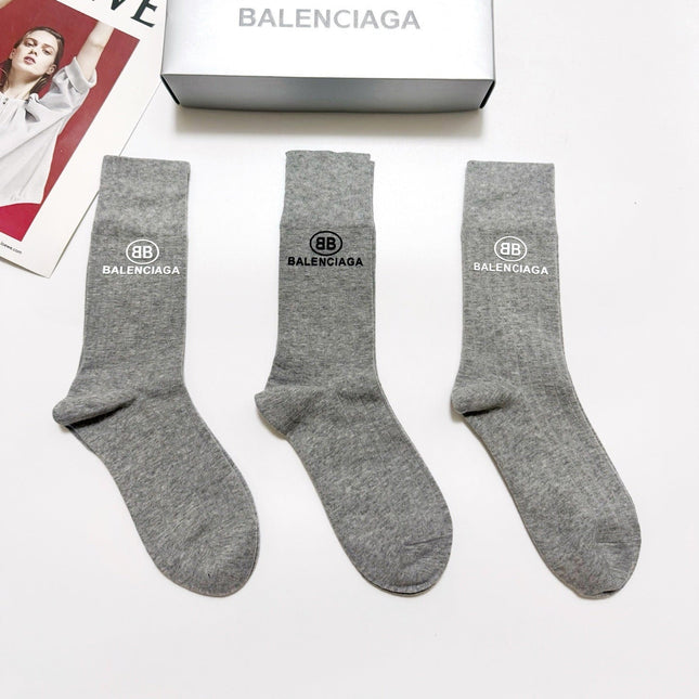 BALENCIAGA 26S CREW SOCKS 407182 (1 BOX)