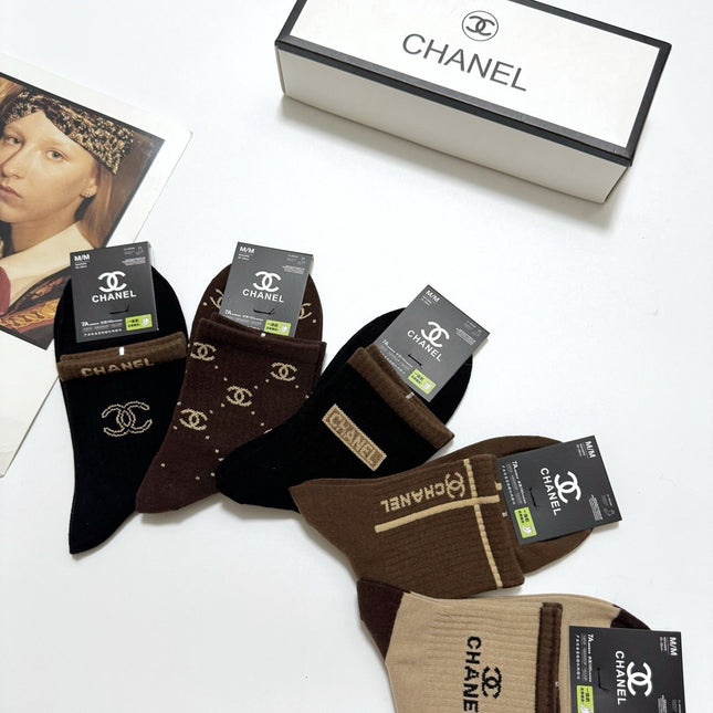 CHANEL 26S ANKLE SOCKS 408729 (1 BOX)