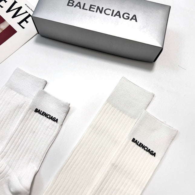 BALENCIAGA 26S CREW SOCKS 410301 (1 BOX)