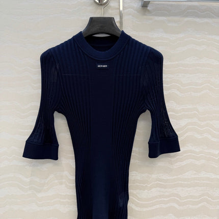 MIUMIU SHORT-SLEEVE SWEATER STYLE 839