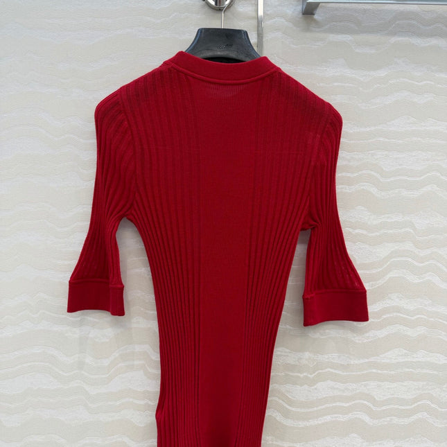 MIUMIU SHORT-SLEEVE SWEATER STYLE 837
