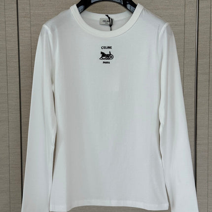 CELINE 26S LONG-SLEEVE CREWNECK T-SHIRT 562
