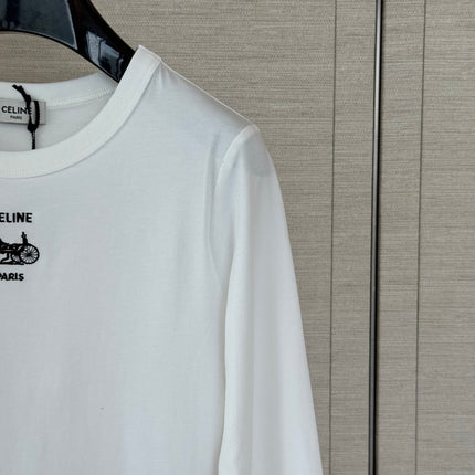 CELINE 26S LONG-SLEEVE CREWNECK T-SHIRT 562