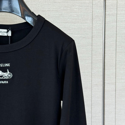 CELINE 26S LONG-SLEEVE CREWNECK T-SHIRT 561