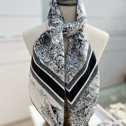 DIOR 26S SCARF 90CM IN SILK 198369