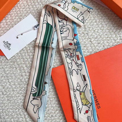 HERMES 26S SCARF 86 IN SILK 309597