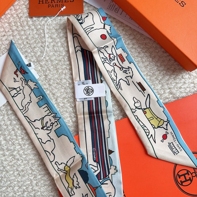 HERMES 26S SCARF 86 IN SILK 309597