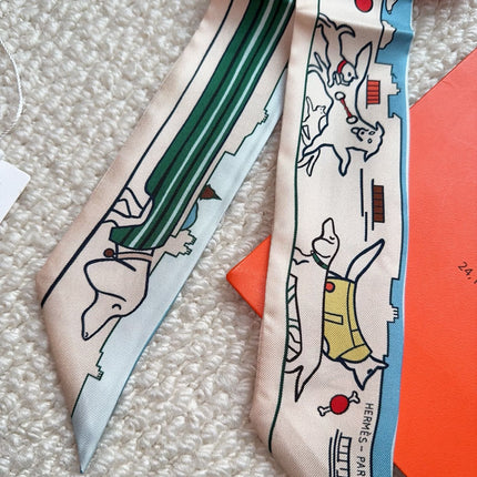 HERMES 26S SCARF 86 IN SILK 309597
