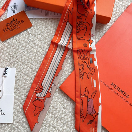 HERMES 26S SCARF 86 IN SILK 309599