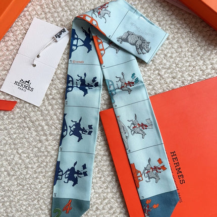 HERMES 26S SCARF 86 IN SILK 309601