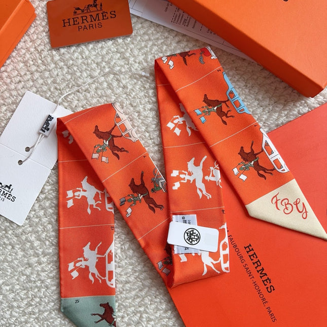 HERMES 26S SCARF 86 IN SILK 309602