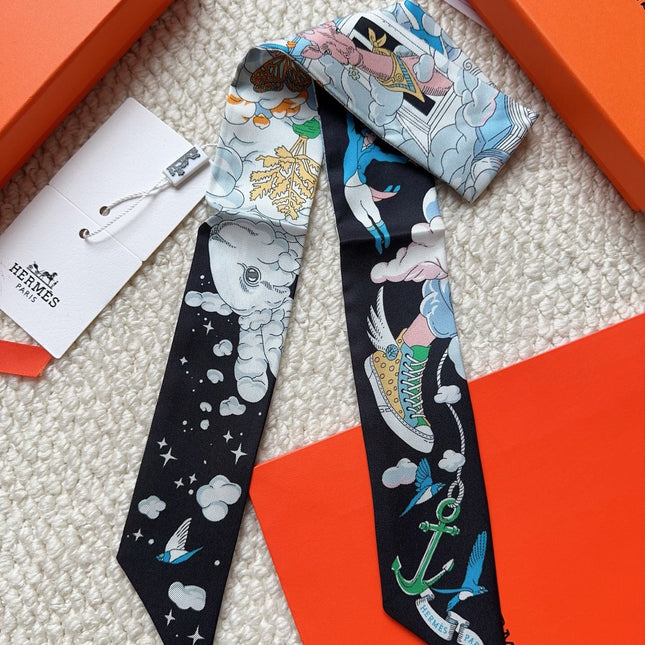 HERMES 26S SCARF 86 IN SILK 309630