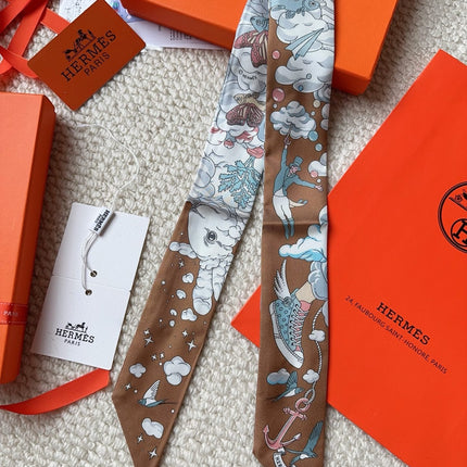 HERMES 26S SCARF 86 IN SILK 309631
